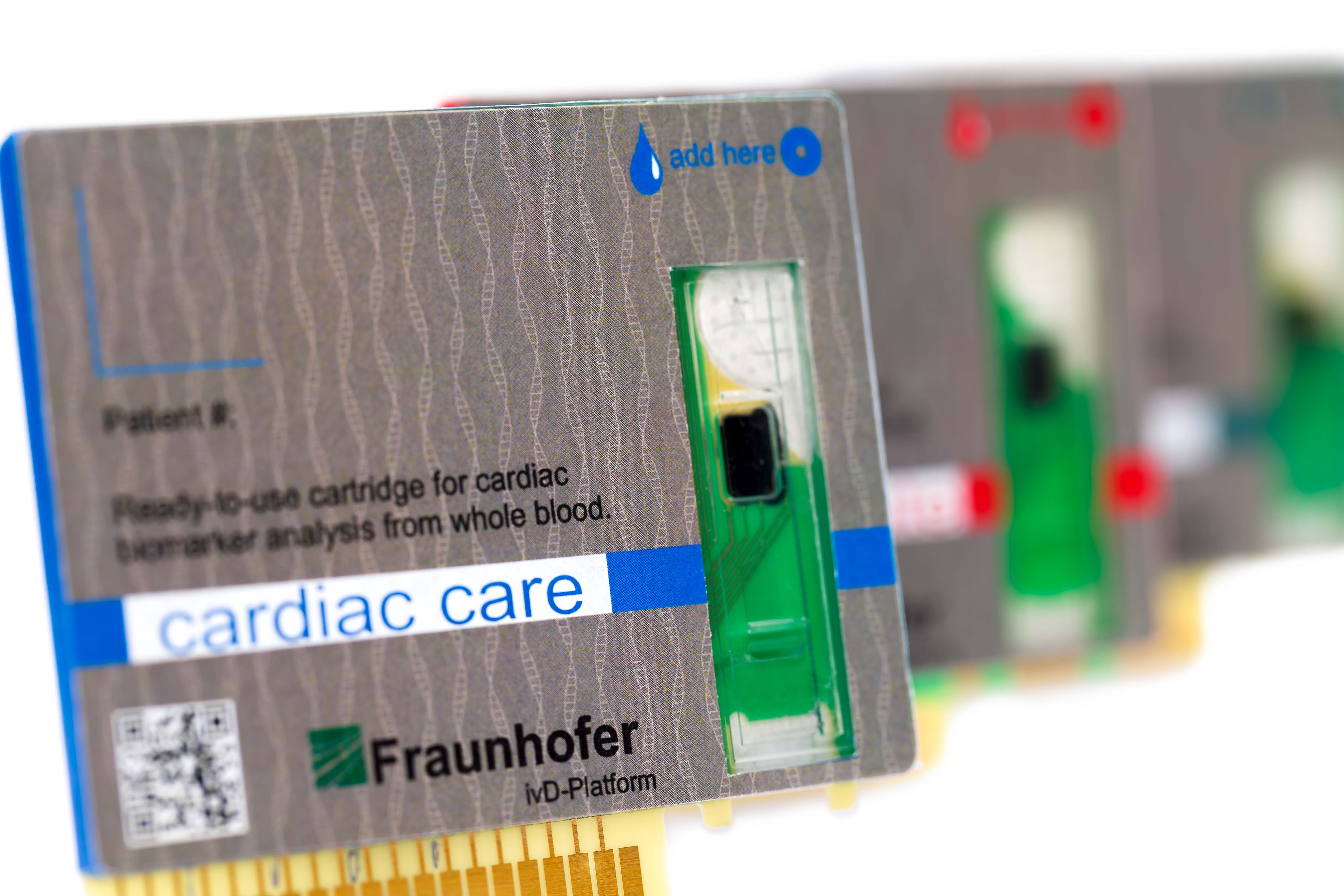 Kreditkartengroßes Kartuschensystem für Point-of-Care-Diagnostik.