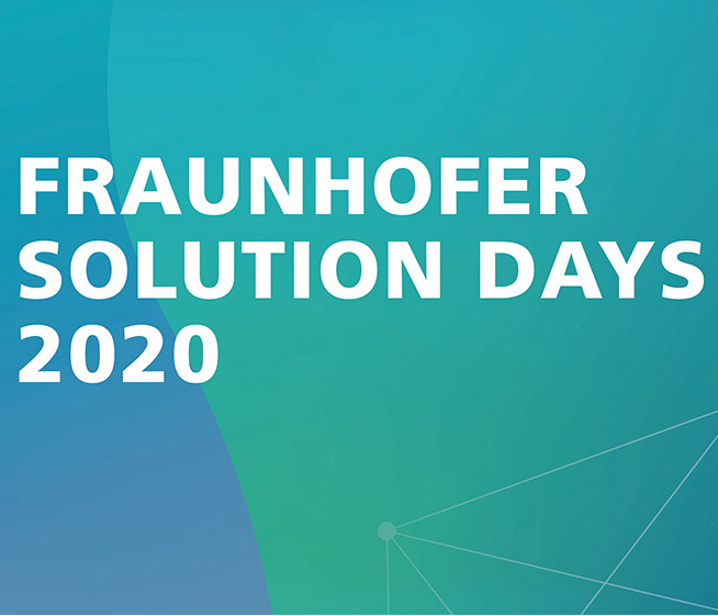 The Fraunhofer IBMT at FRAUNHOFER SOLUTION DAYS 2020